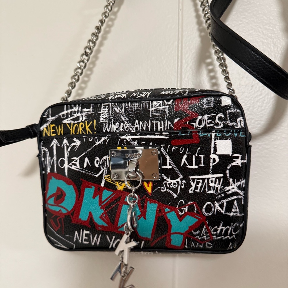 DKNY Multicolor Graffiti Crossbody Bag